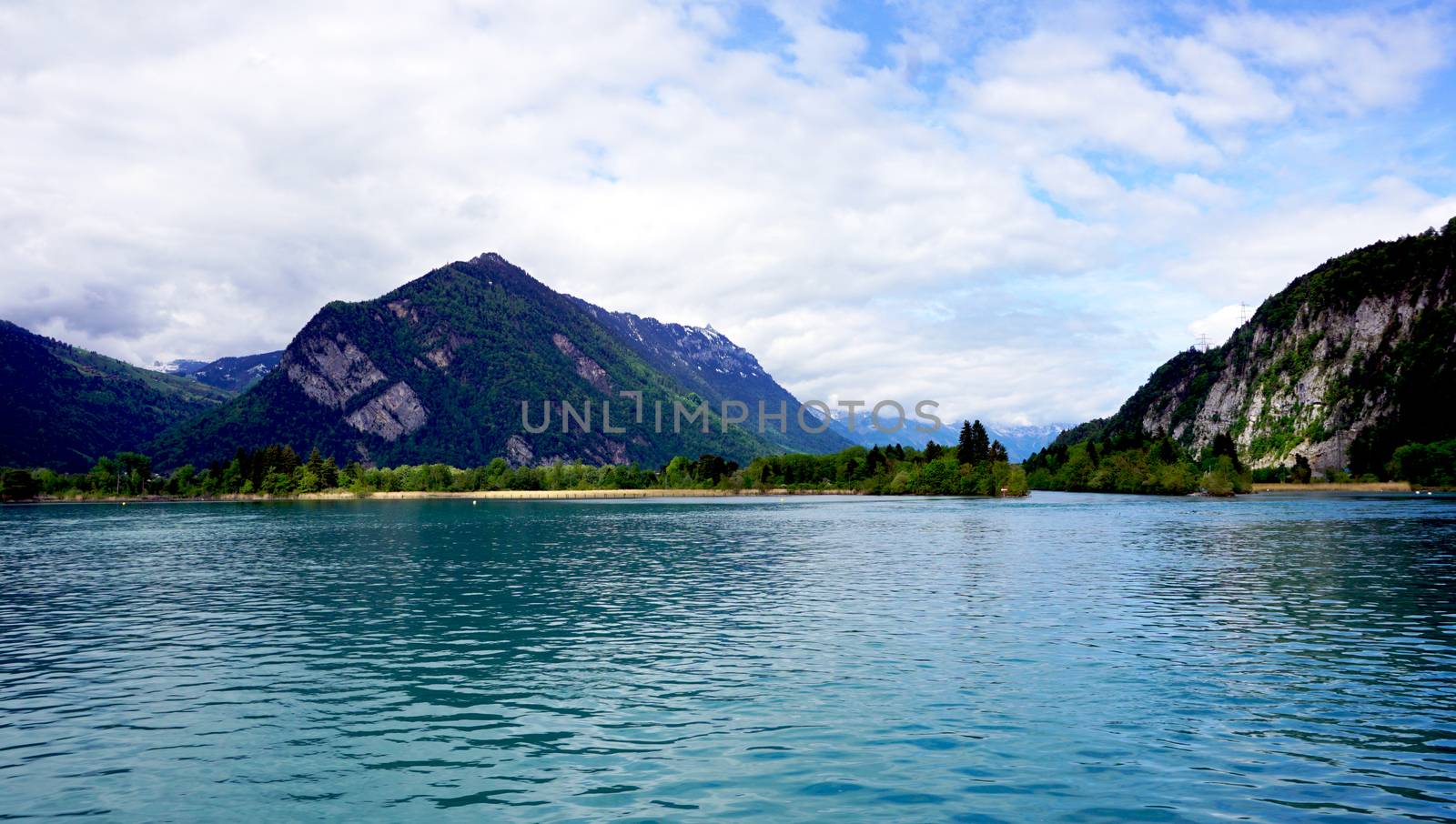 view of Thun Lake Interlaken, Switzerland