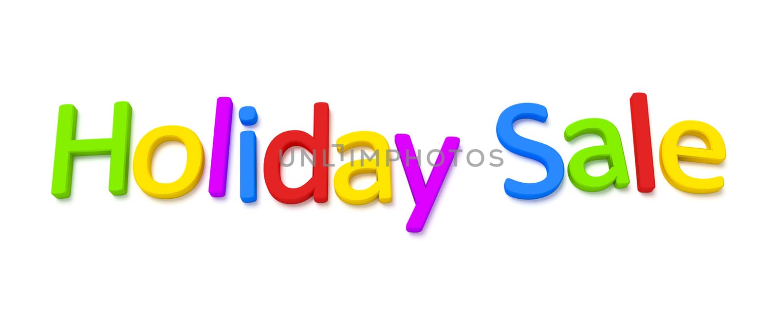 A colourful holiday sale 3D image