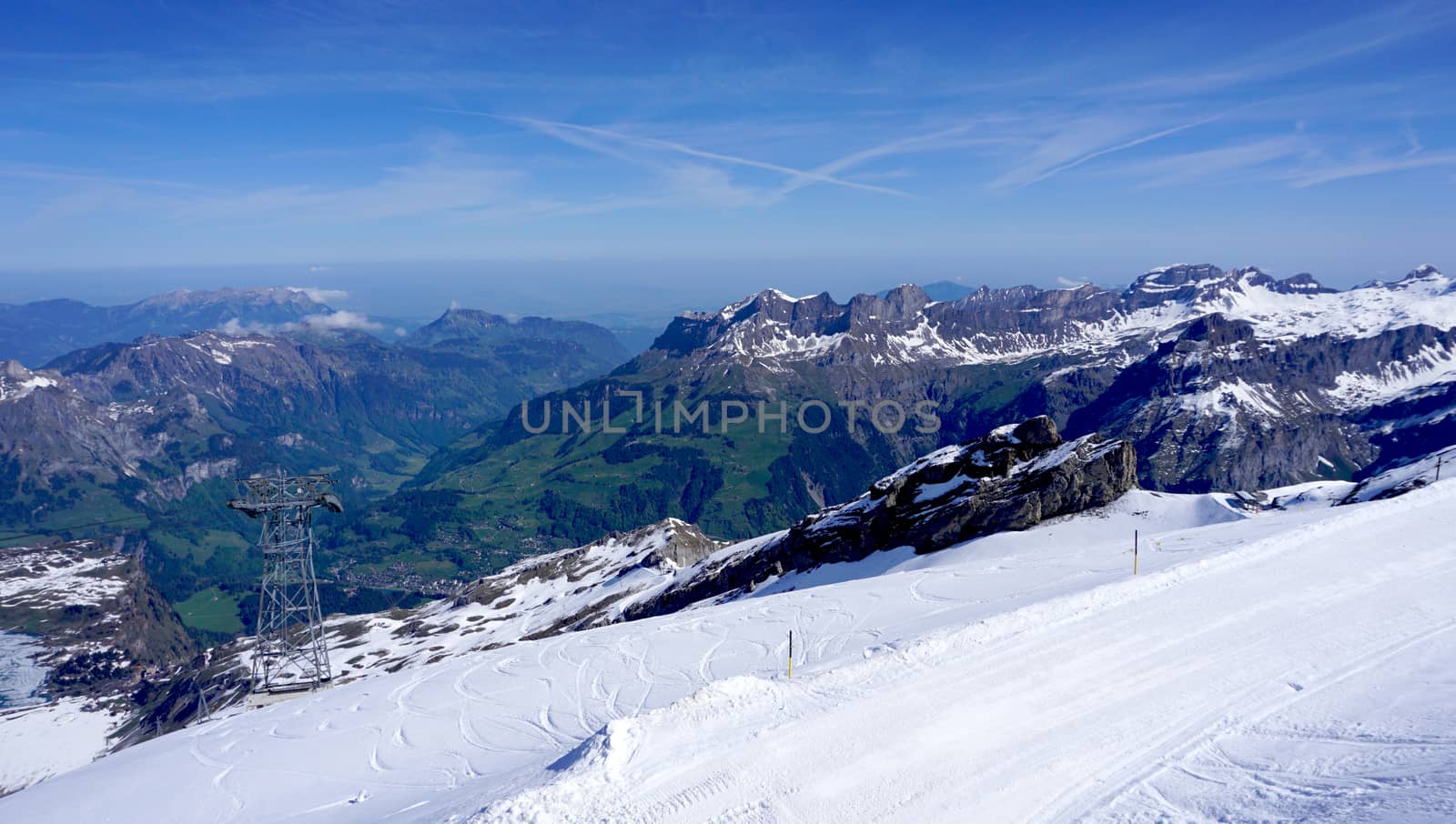 Titlis snow mountains Switzerland