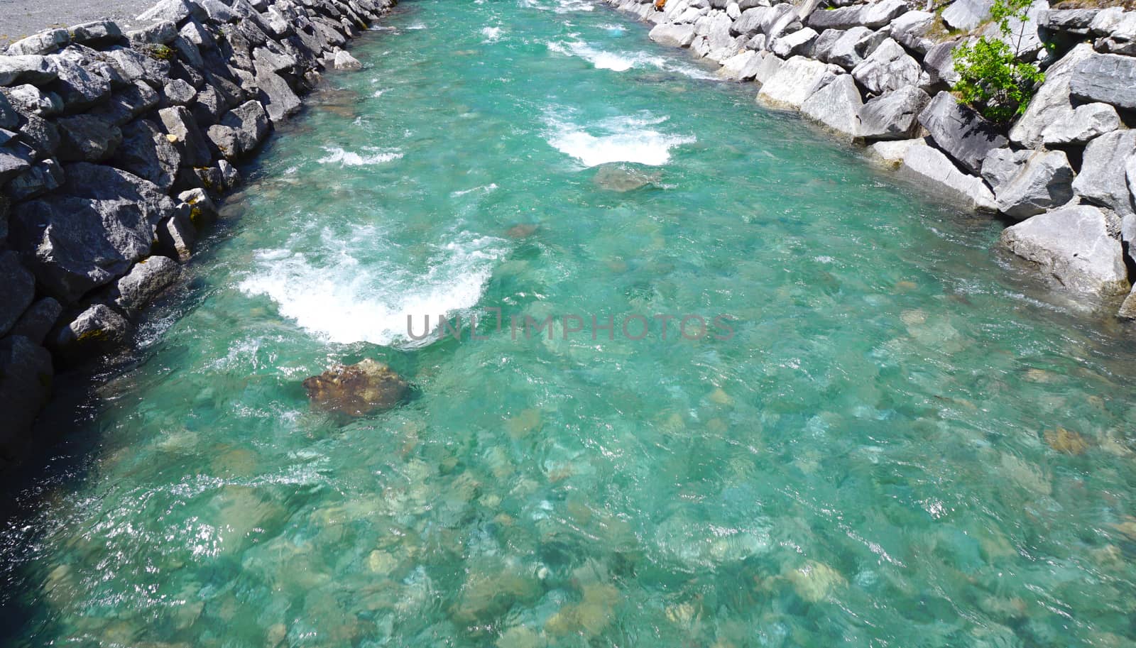 River and water flow Engelberg, Switzerland