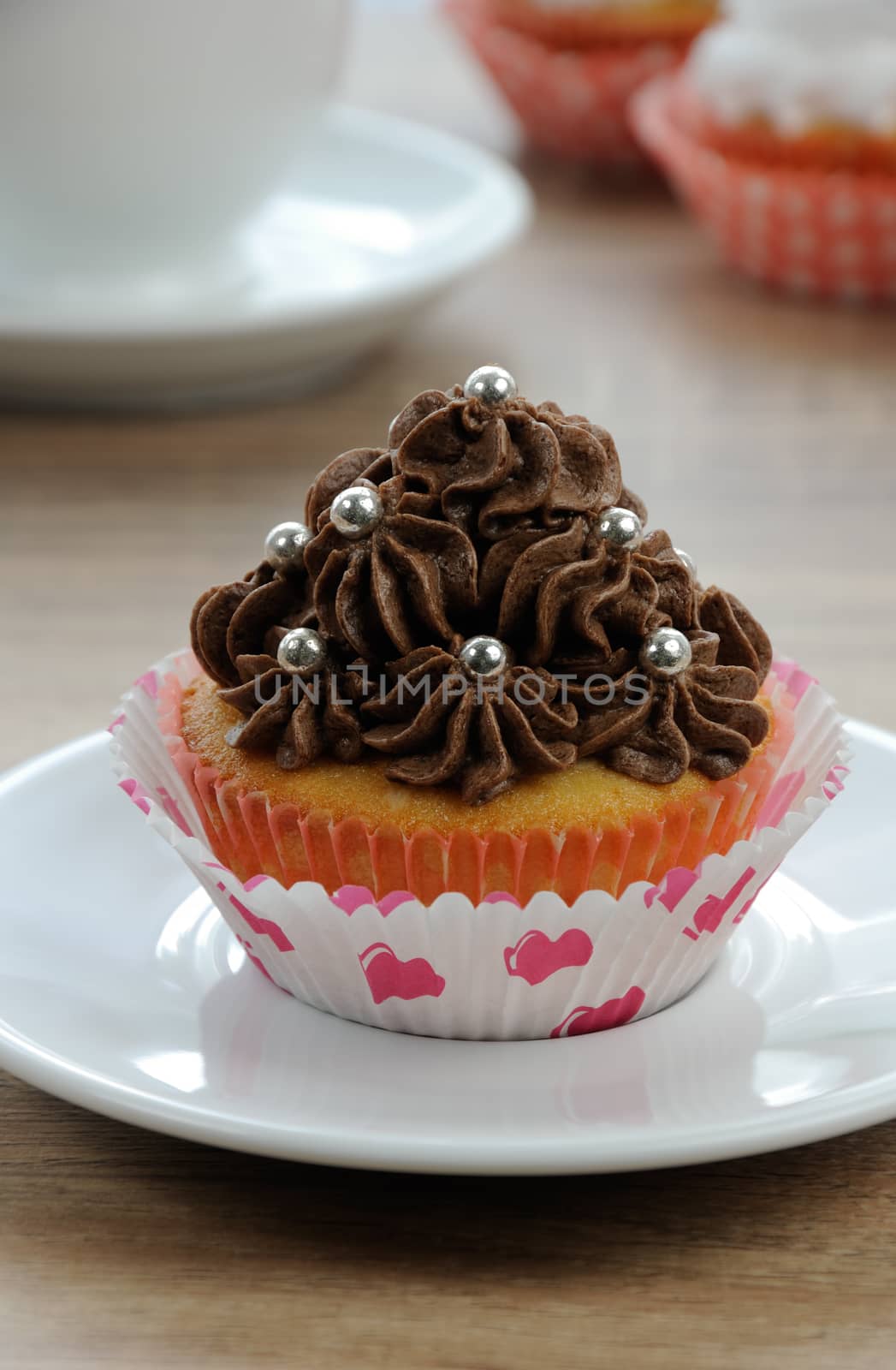 Cupcakes with butter cream  by Apolonia