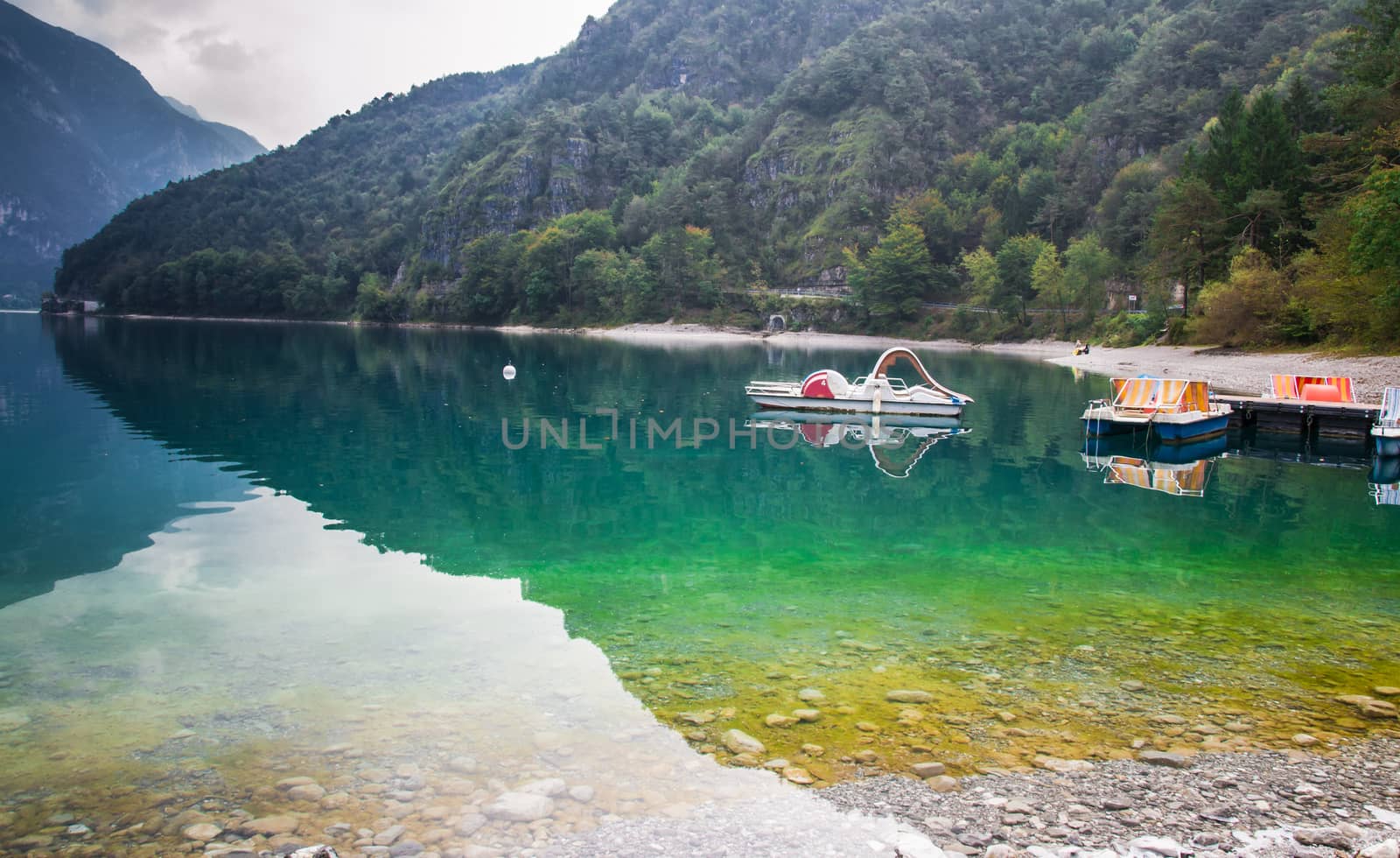 Ledro lake in Italy is called the blue lake