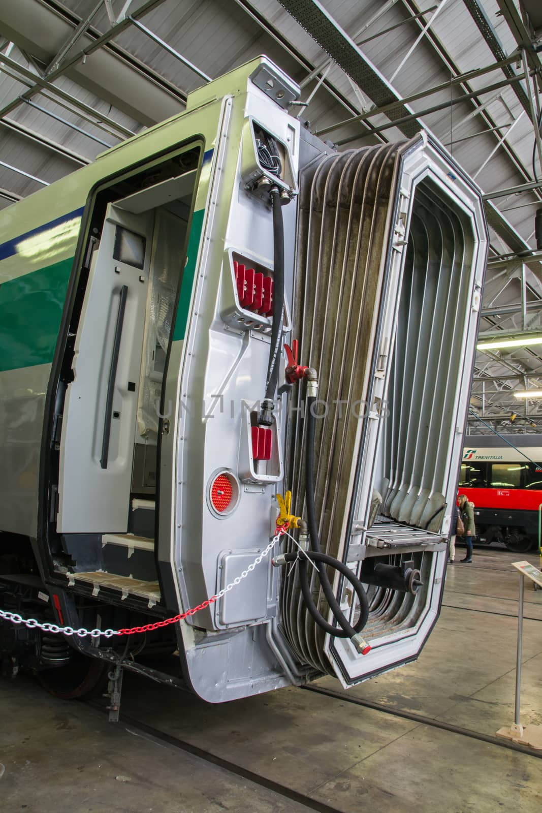 VICENZA, ITALY - DECEMBER 14: Workshop major repairs Trenitalia Vicenza celebrates the hundredth anniversary Sunday, December 14, 2014 and and for this open to citizens.