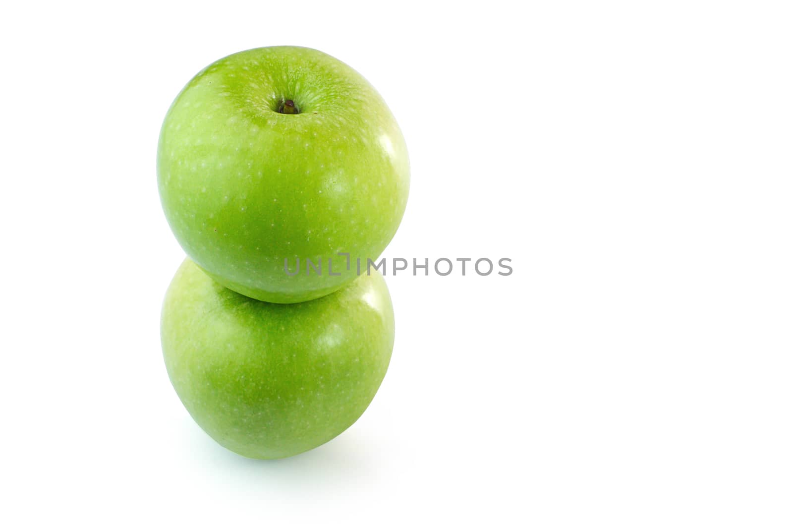 Green Apples isolate white background