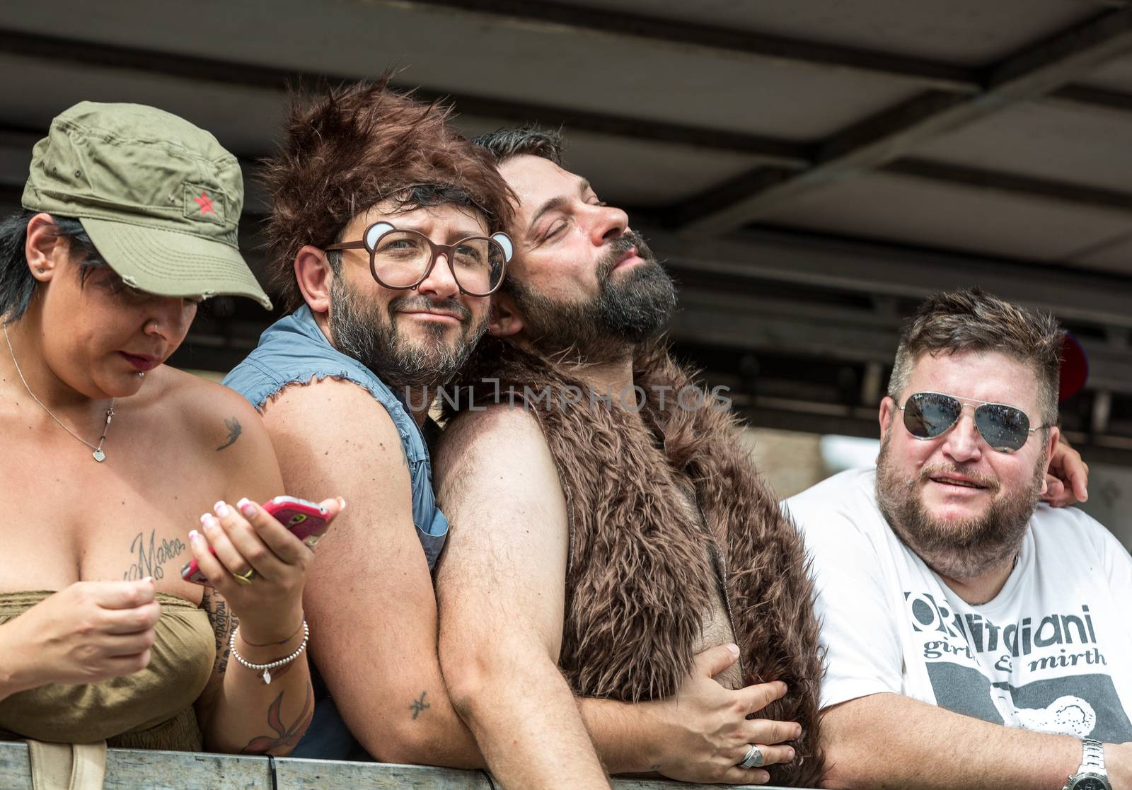 ROME, ITALY - JUNE 13, 2015: Rome hosts a popular Pride celebration - Rome Gay Pride on June 13, 2015.  Rome Gay Pride parade takes place on this day, drawing thousands of spectators and participants 