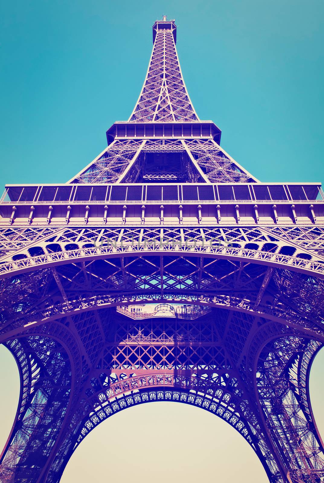 The Eiffel Tower in Paris, Instagram effect
