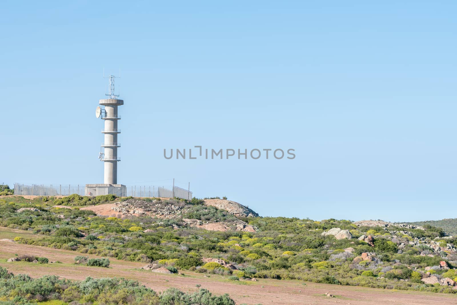 KAMIESKROON, SOUTH AFRICA - AUGUST 16, 2015: Early morning view of Kamieskroon, a small town in the Northern Cape Namaqualand region