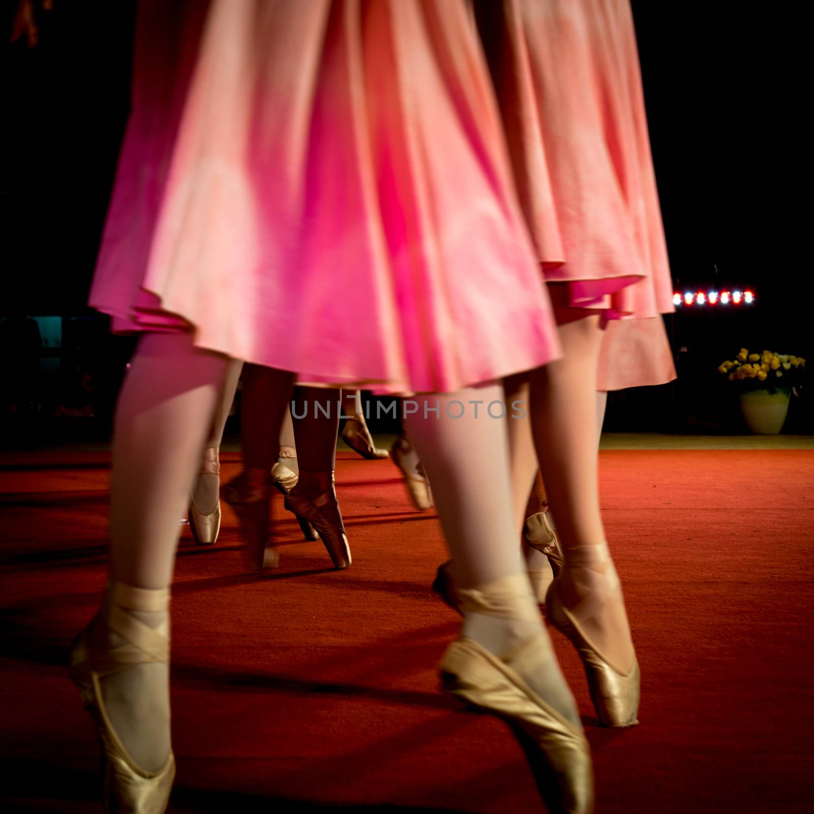 classical dance moves during an evening performance