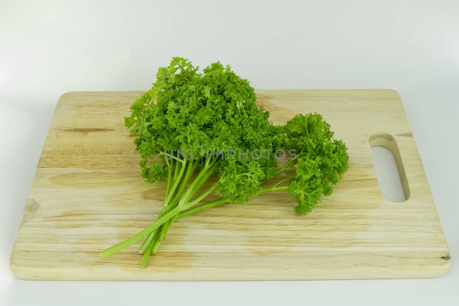 parsley on cutting board by art9858
