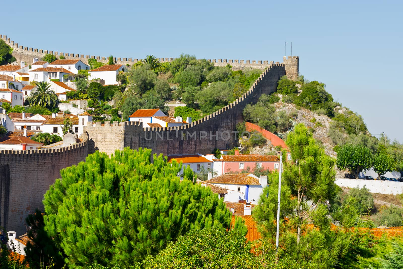 View to Historic Center City of Obidos, Portugal