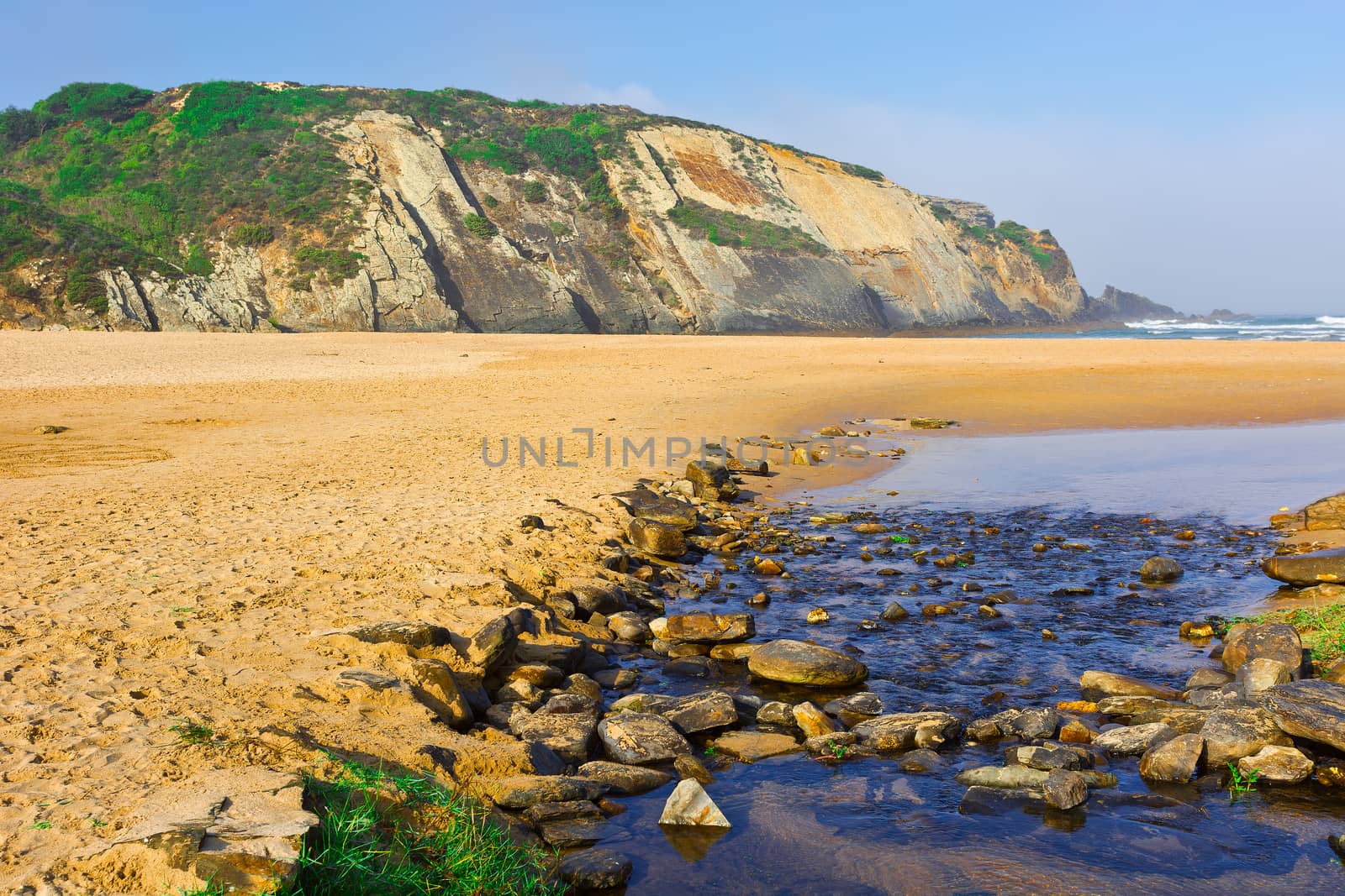 Rocky Coast of Atlantic Ocean in Portugal