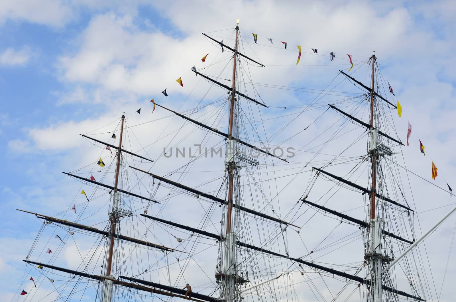 Masts of tea clipper