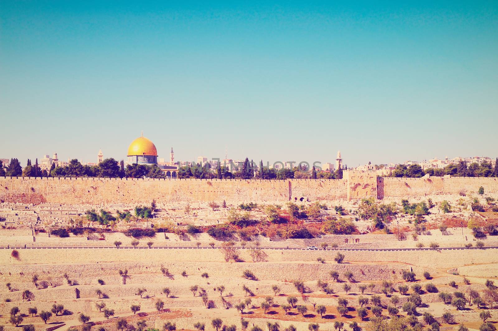 Walls of the Old City of Jerusalem, Instagram Effect 