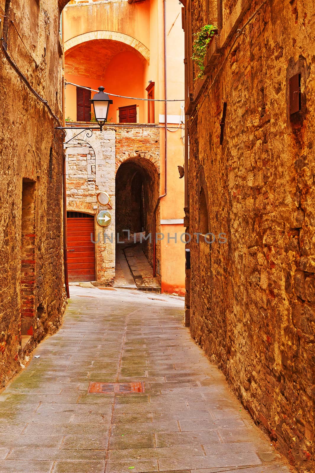 Old Buildings in Italian City of Todi