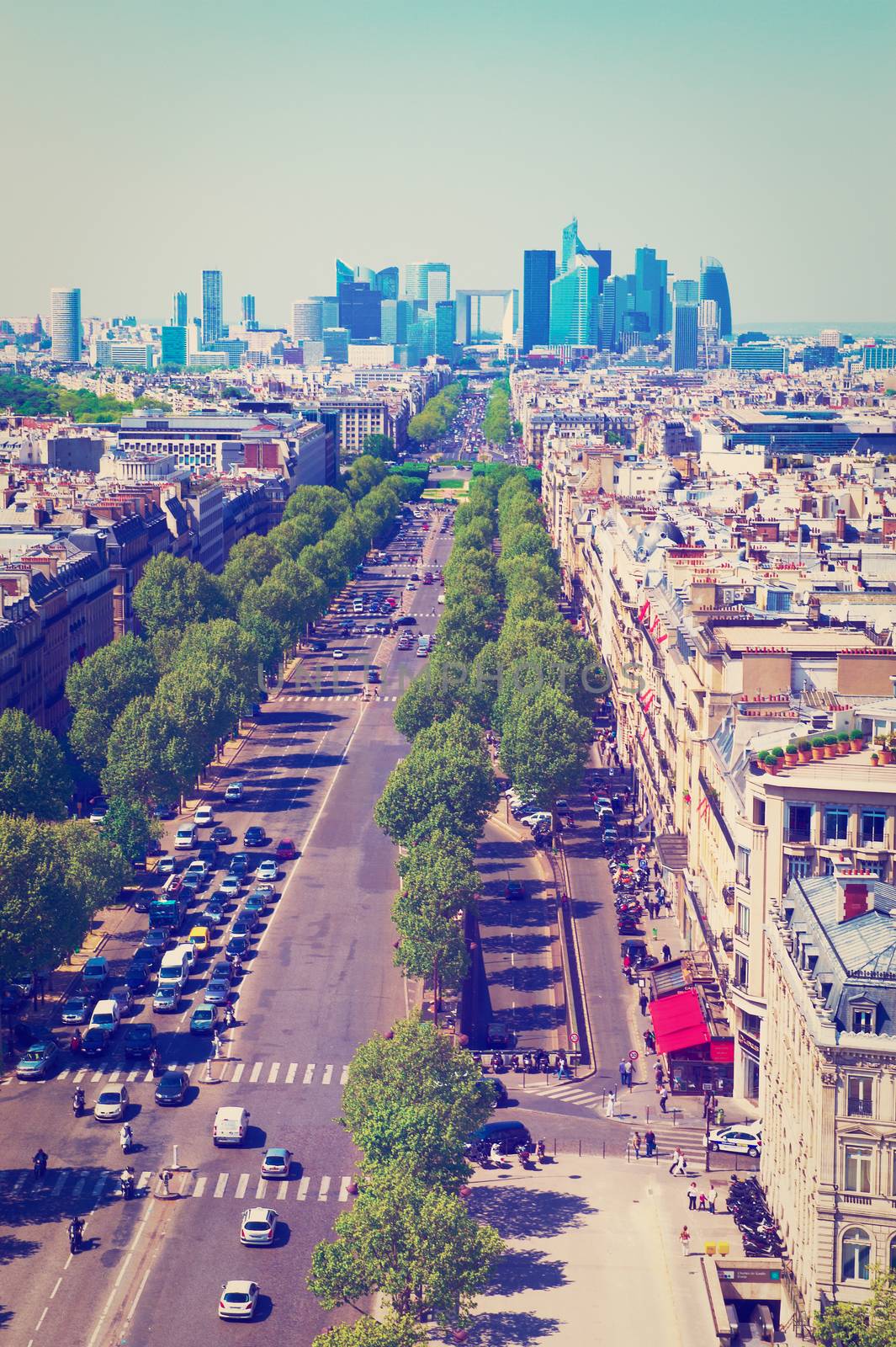Panorama of Paris Boulevards, Instagram Effect