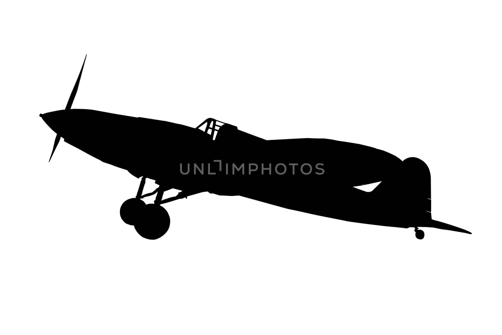 Silhouette of an airplane by zhannaprokopeva