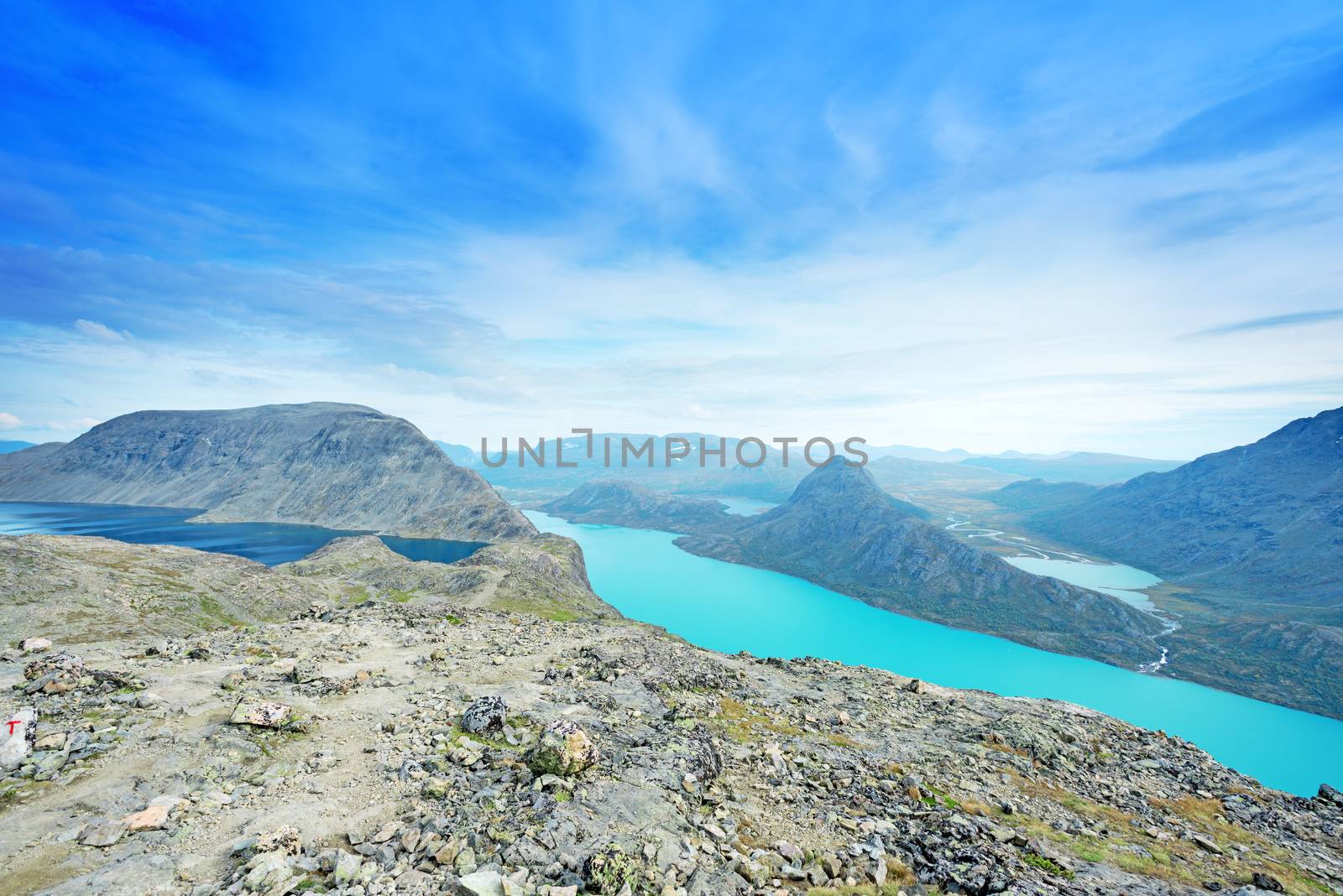 Besseggen Ridge in Jotunheimen National Park, Norway