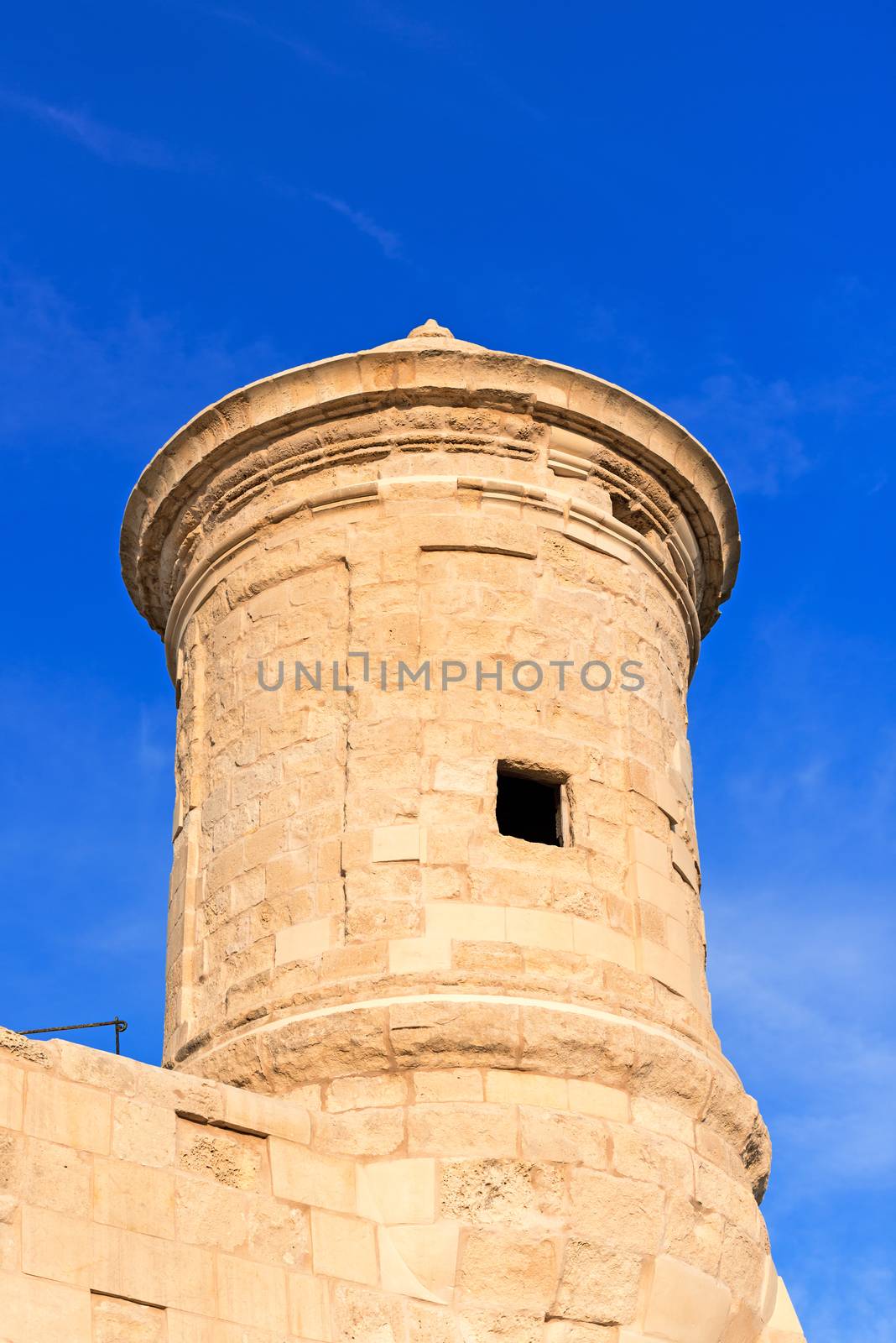Watchtower in Grand Harbour of Valletta, Malta