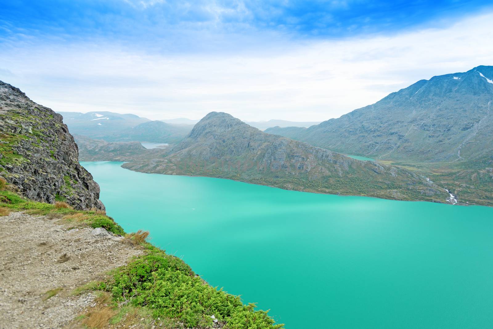 Besseggen Ridge in Jotunheimen National Park, Norway