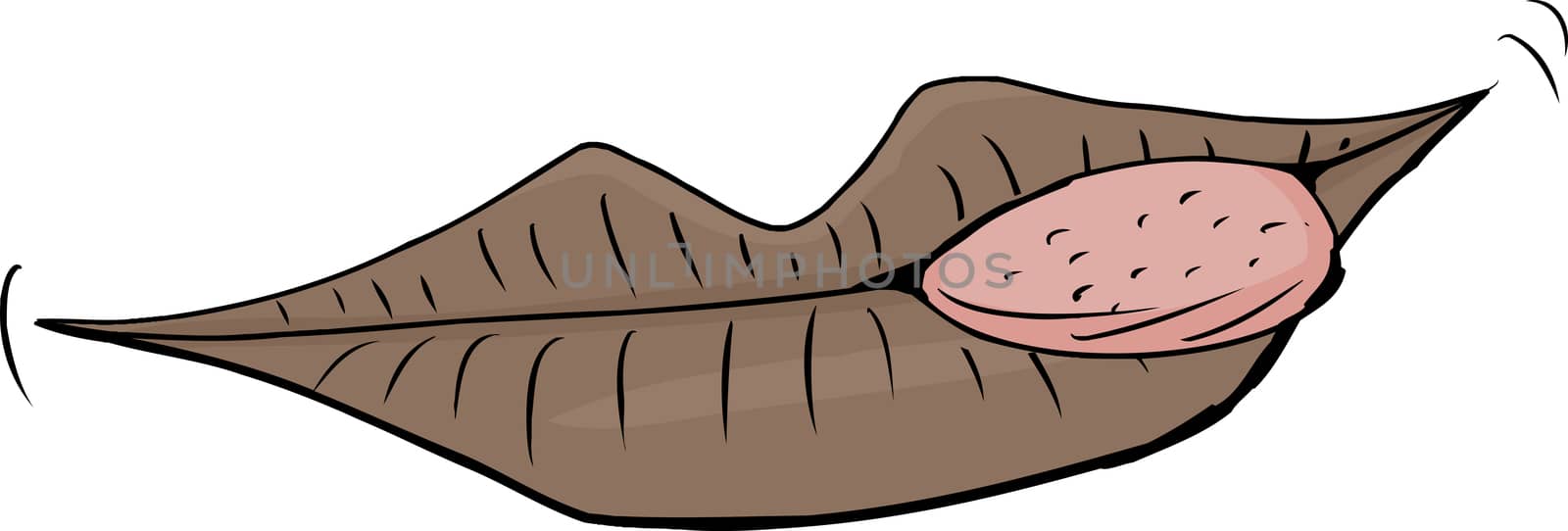 Isolated Licking Lips Cartoon by TheBlackRhino