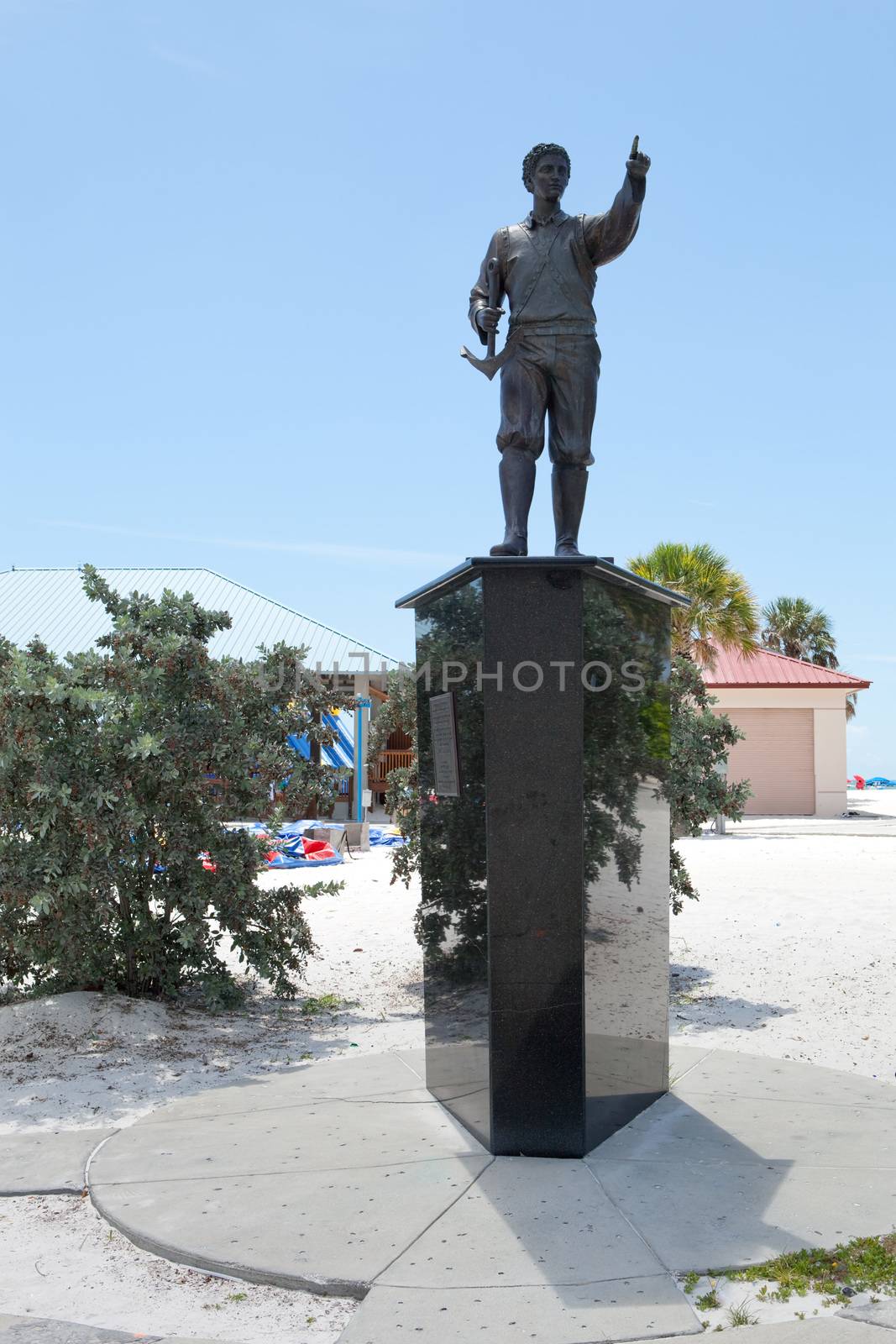 First Greel in America Theodoros Griego public statue in Clearwater Florida.