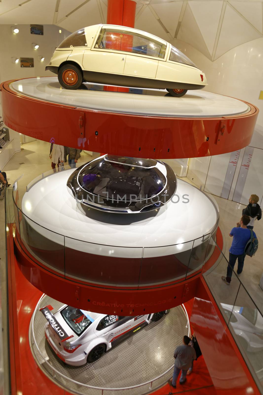FRANCE, Paris: UFO 2011 Citro�n model design by Ora-�to is pictured at Citro�n C_42 showroom in Paris on October 2, 2015 on the launch of Citro�n [RE�Mix new exhibition.