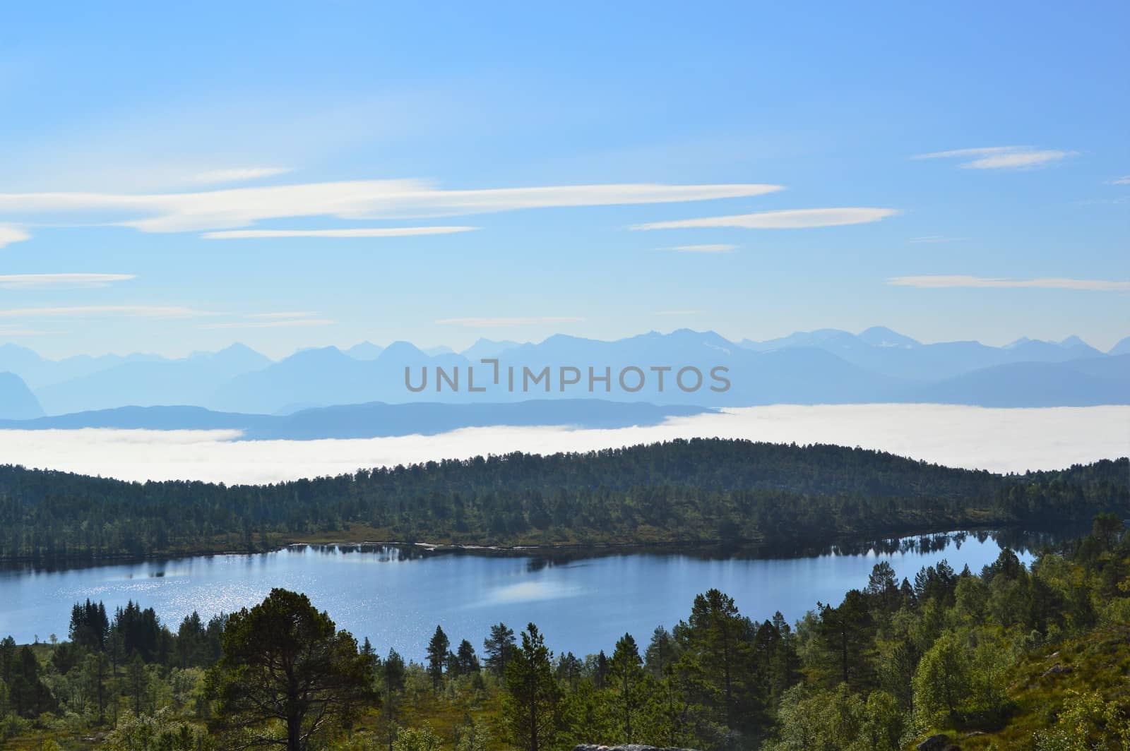 Beautiful countryside from Norway's west coast, close to the town of Molde.