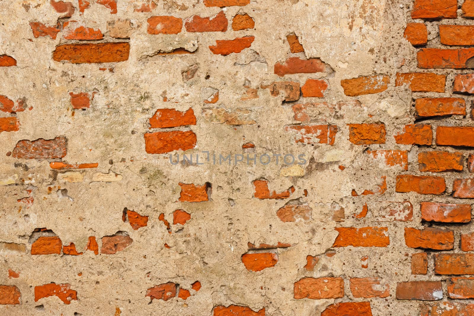 Background of brick wall texture,old brick wall in a background image