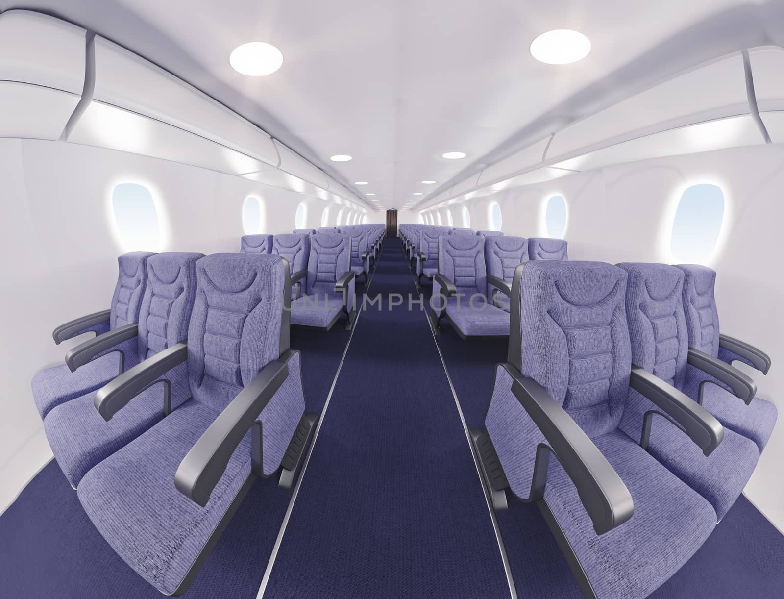 airplane interior  by vicnt