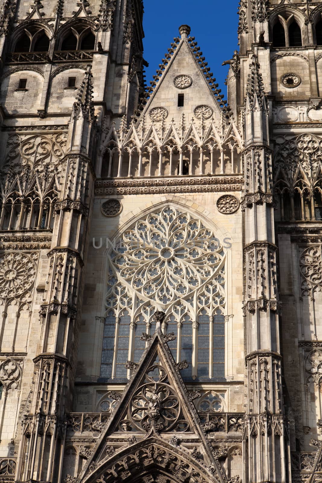 Gothic cathedral of Saint Gatien in Tours, Loire Valley  France