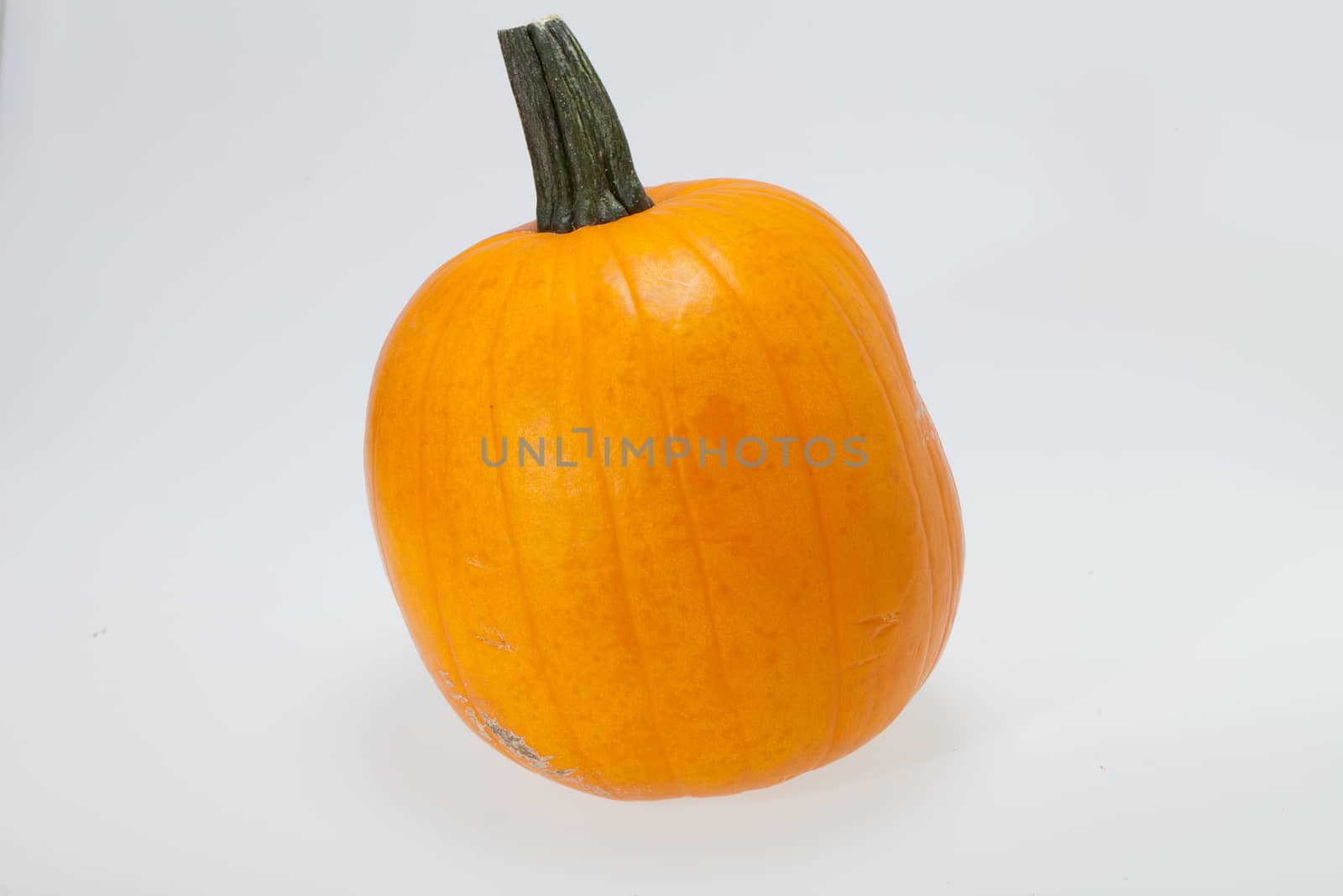 Fresh orange pumpkin isolated on white background  by wjarek