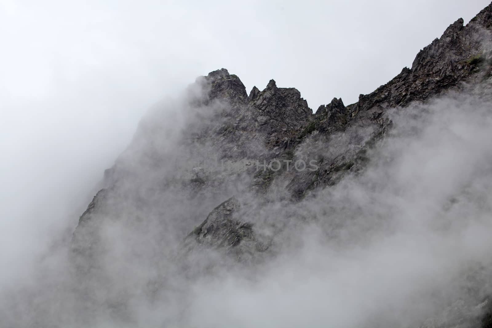 Carpathian Mountains in the High Tatra in Slovakia