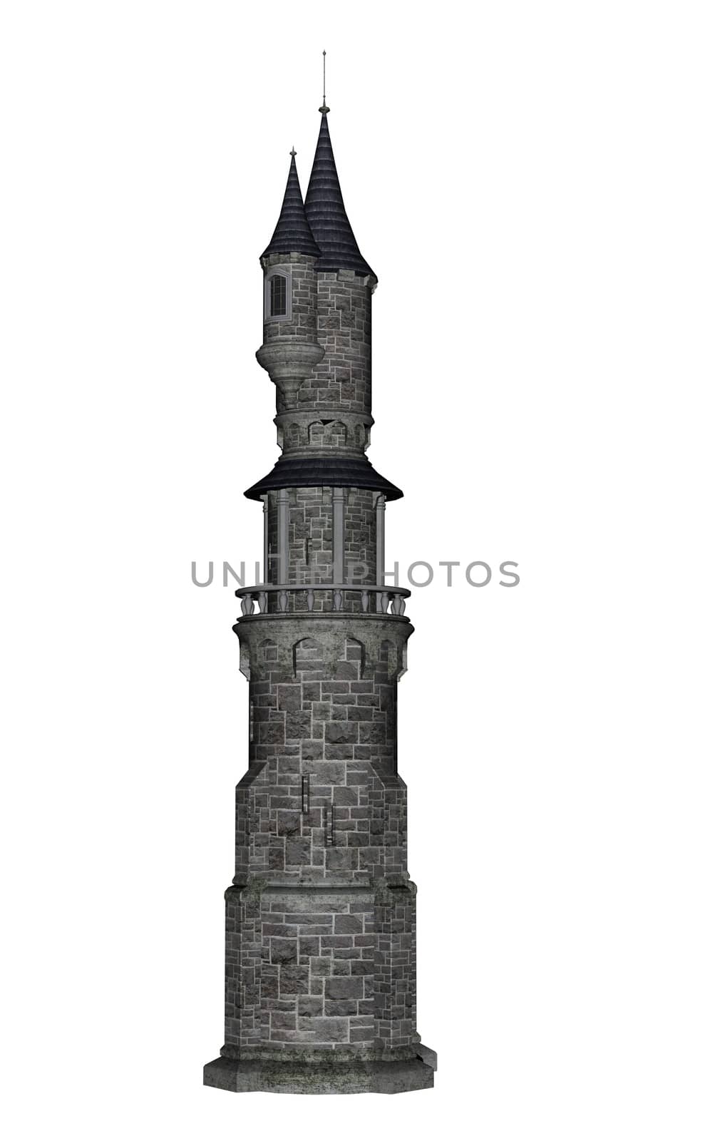 Castle tower - 3D render by Elenaphotos21