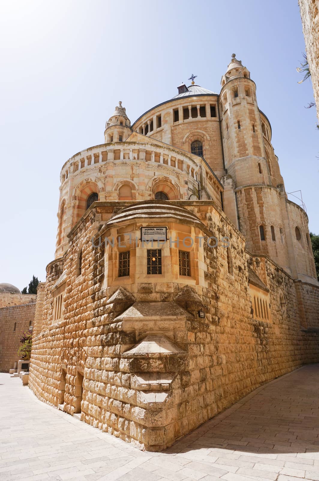 Dormition Abbey on Zion mount in Old city Jerusalem