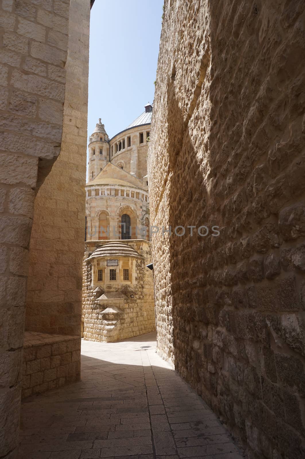 Dormition Abbey on Zion mount in Old city Jerusalem