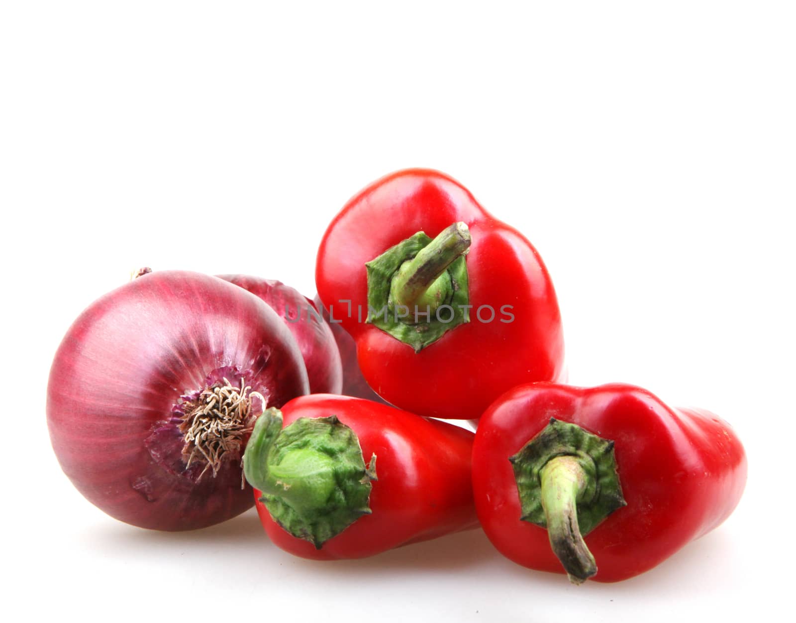red onion and pepper