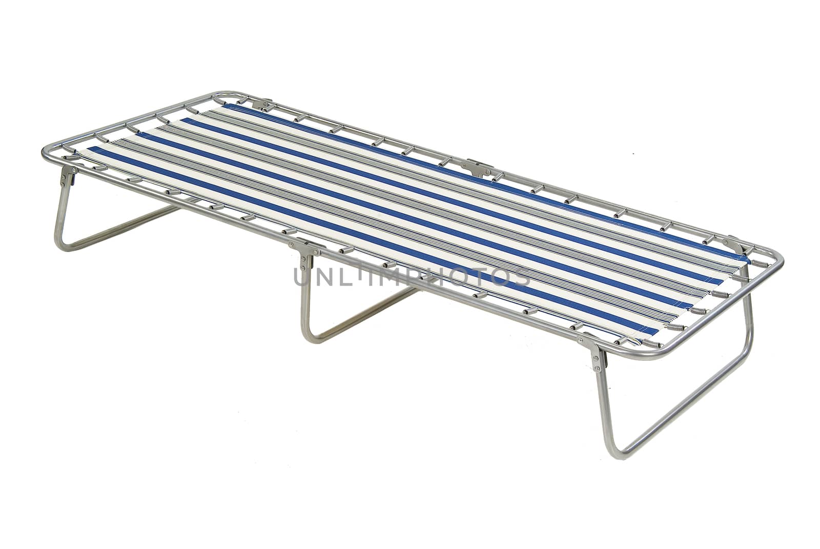 Camping and garden furniture on isolated studio background