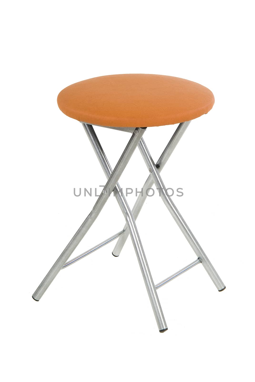 Camping and garden furniture on isolated studio background