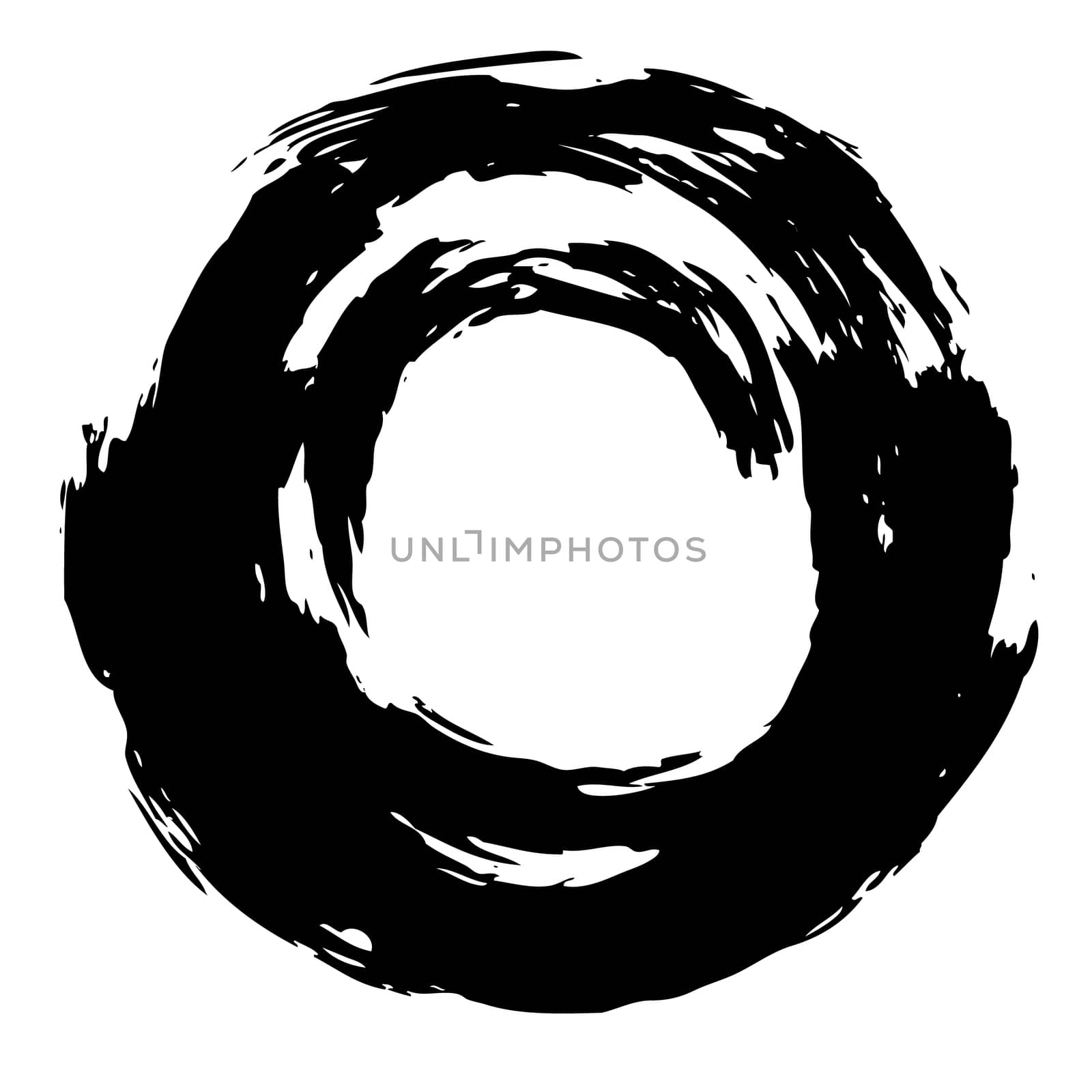 abstract circle hand draw by crayon use for background