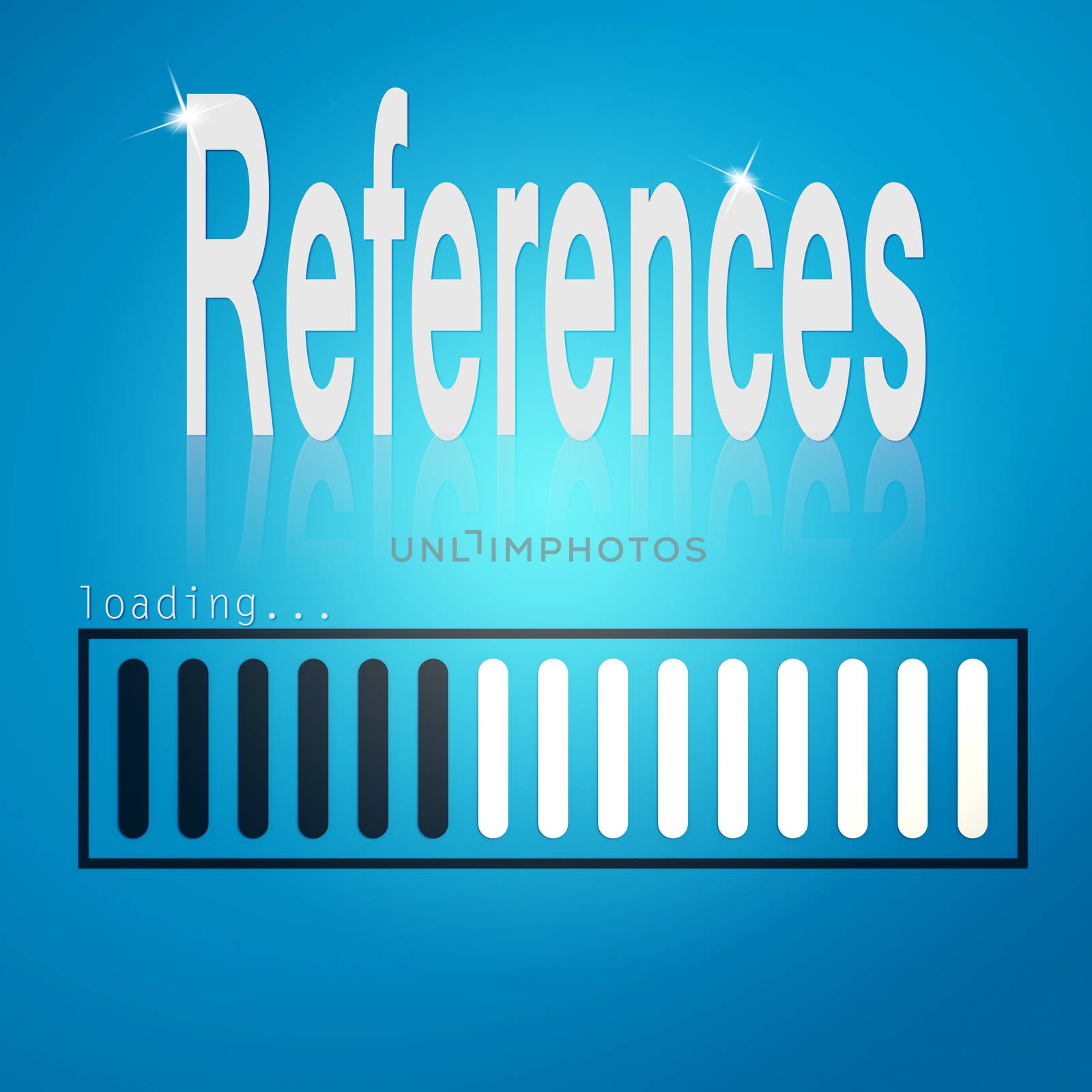 References blue loading bar image with hi-res rendered artwork that could be used for any graphic design.