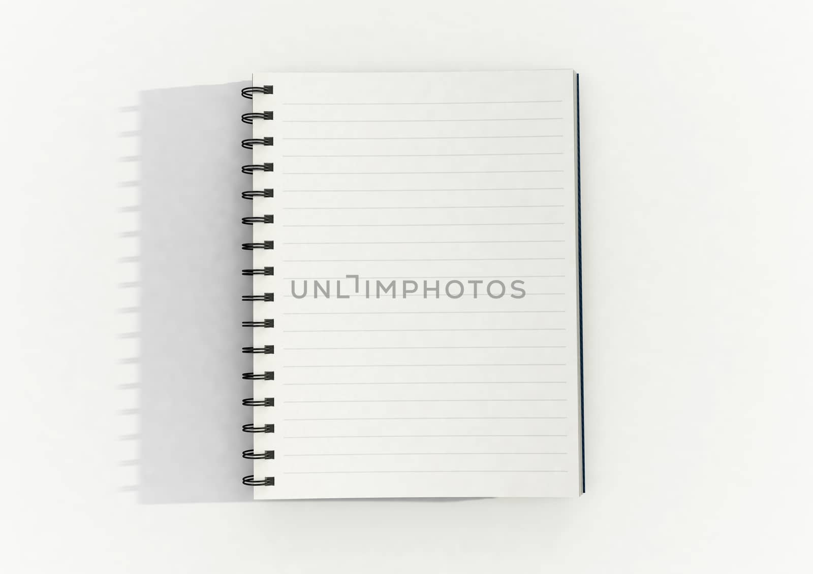 Note pad on white surface by stockbp