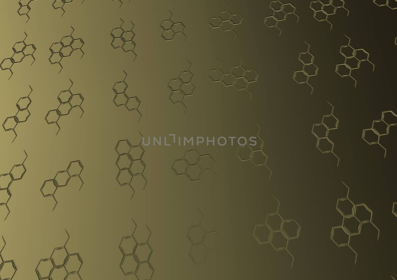 Background with structural chemical formulas by richter1910