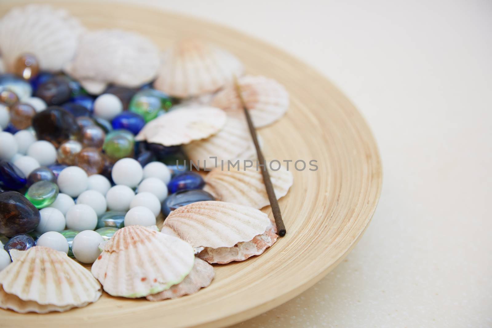 Decoration in spa room. Horizontal photo