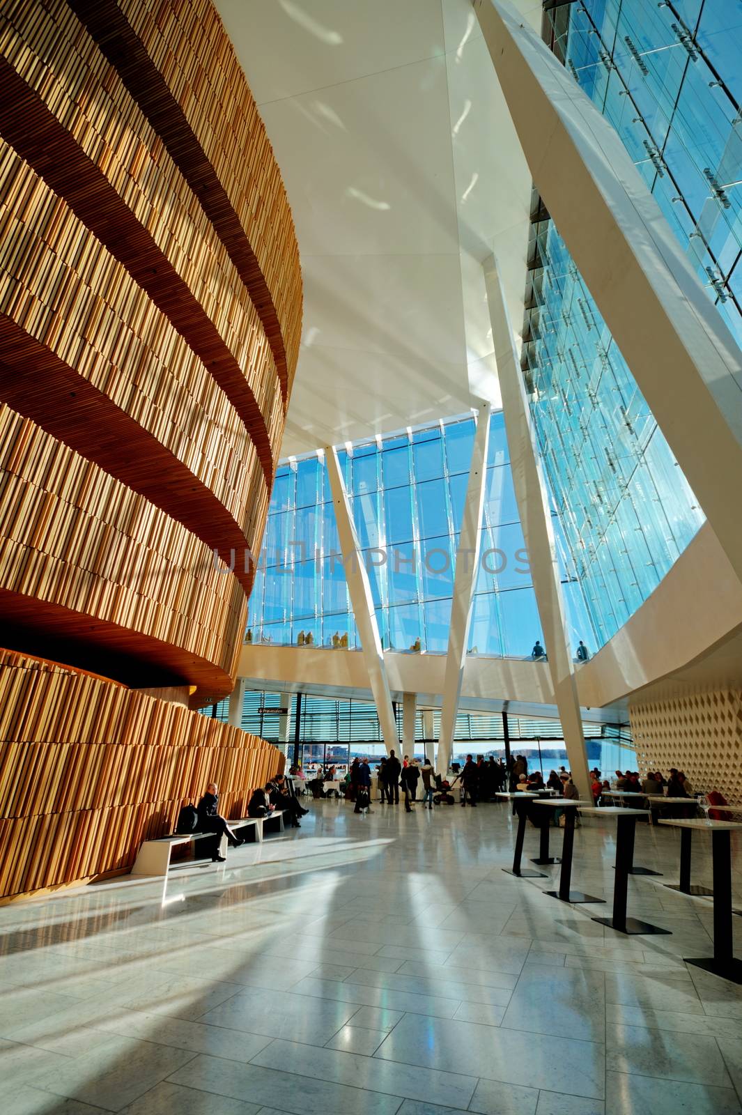 OSLO - MARCH 21: Contemporary building of Opera house in Oslo