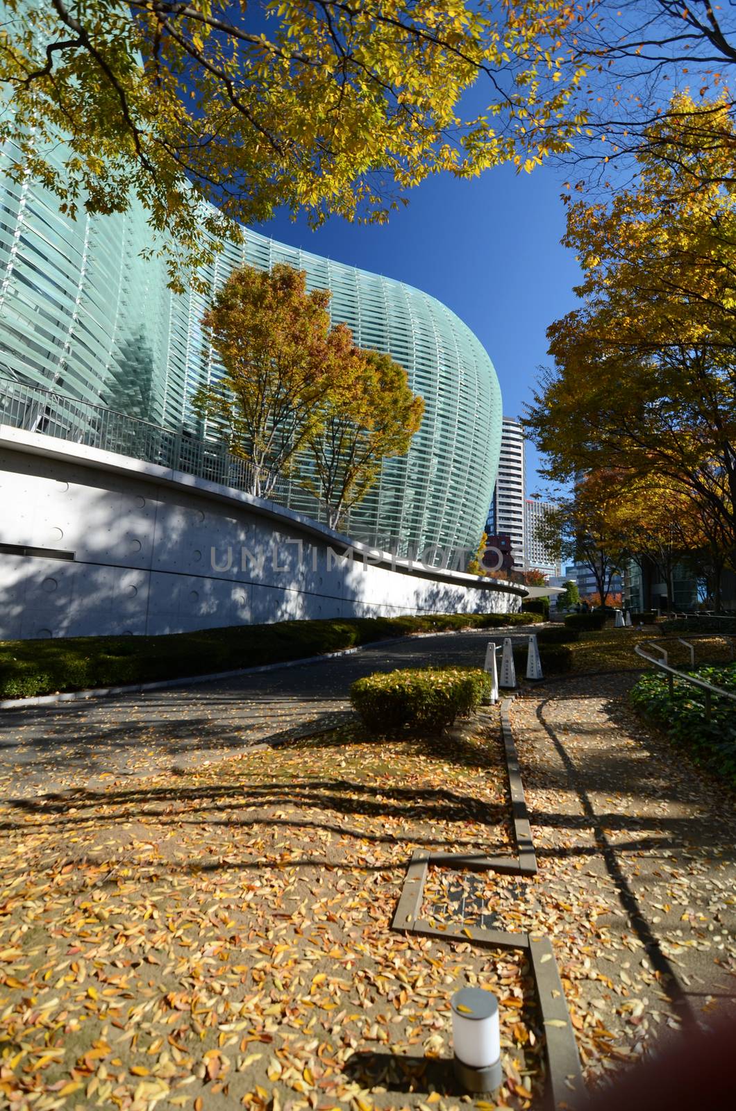Exterior of National Art Center in Tokyo, Japan
