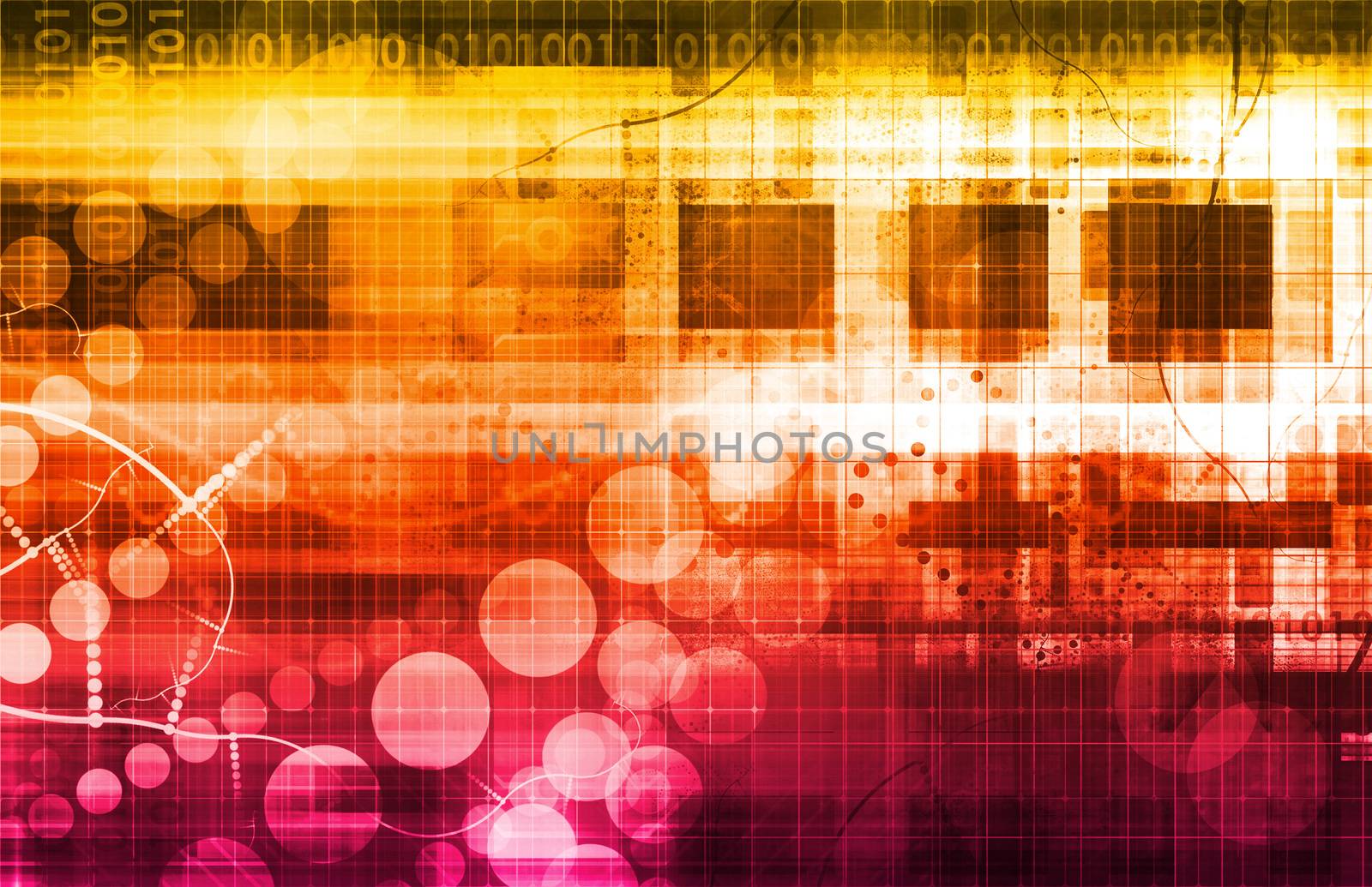 Business Solutions as a Abstract Concept with Wall