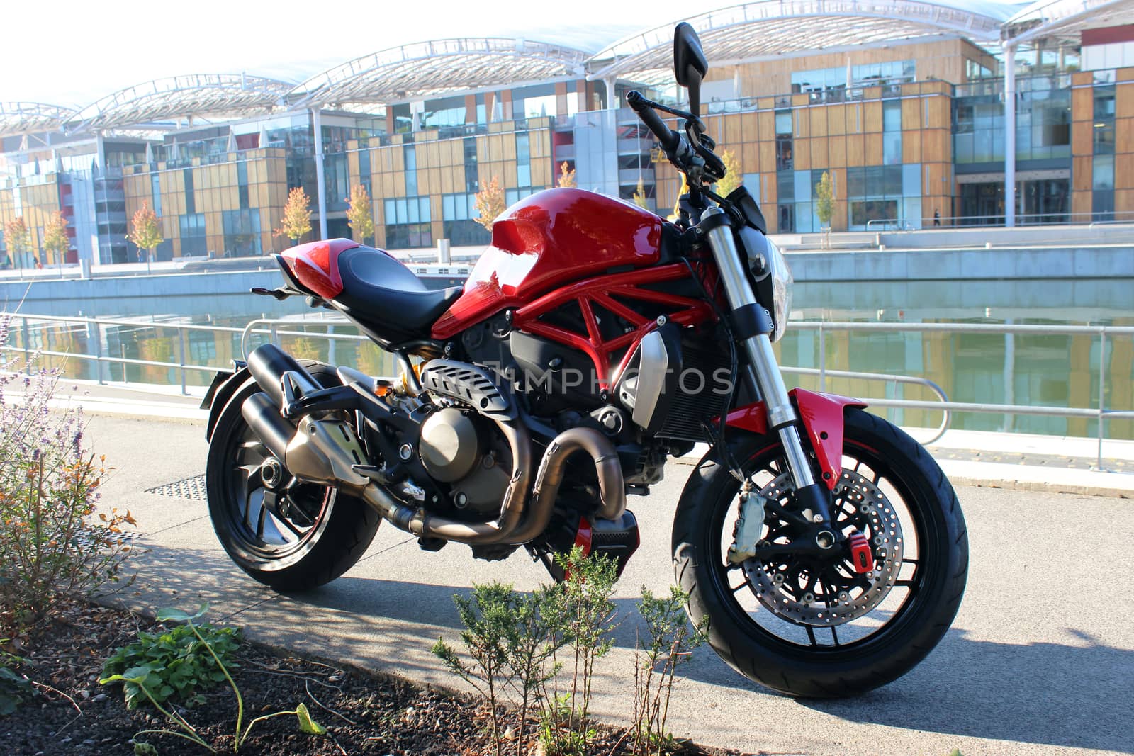 Motorcycle Red Sport Bike in Lyon, France