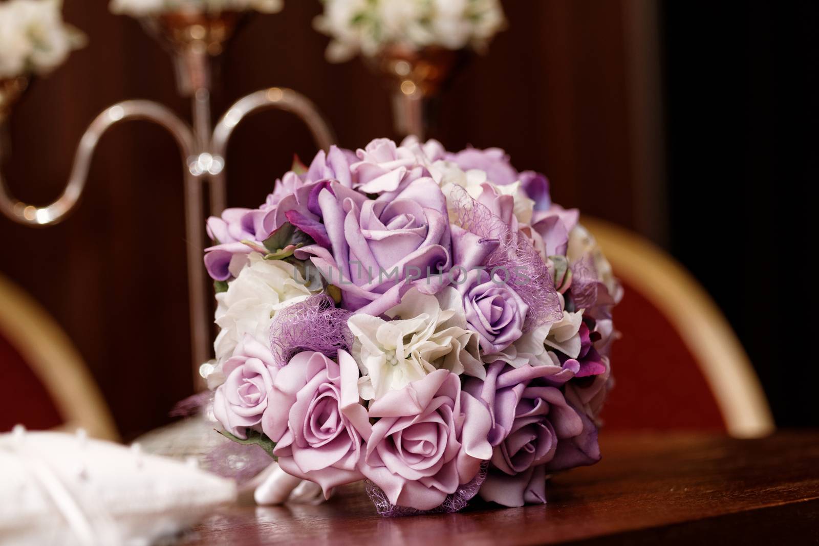 Photo of a beautiful wedding bouquet at the wedding