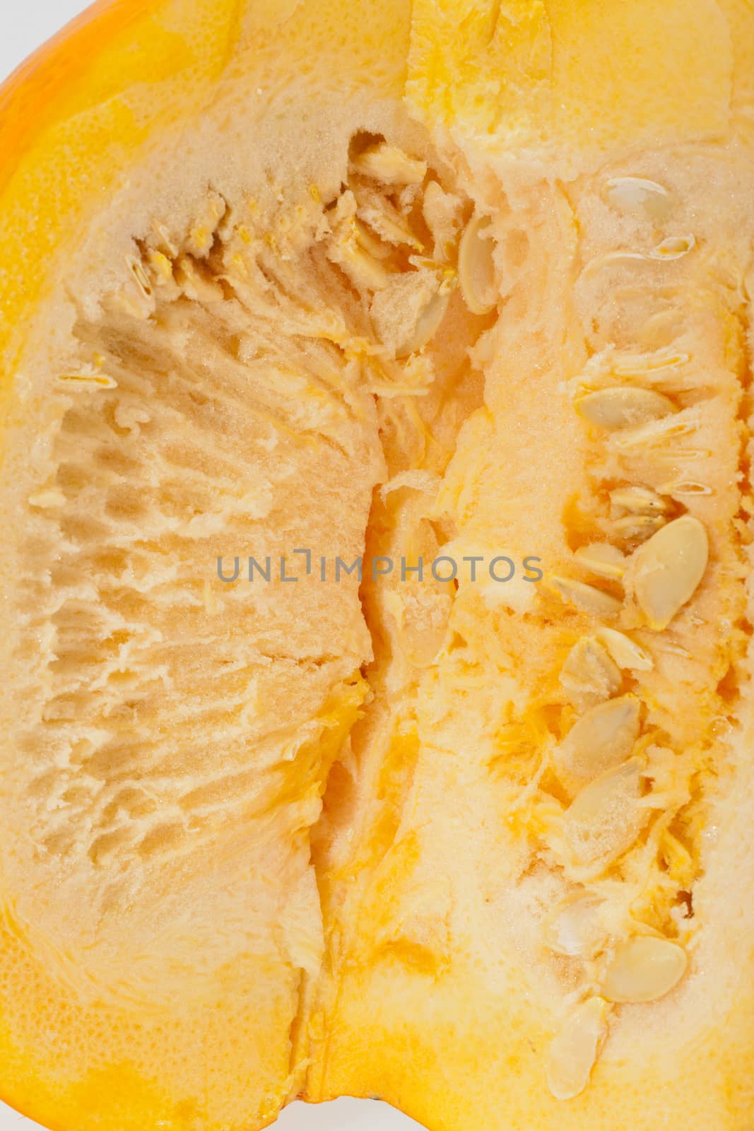 Fresh orange pumpkin isolated on white background 