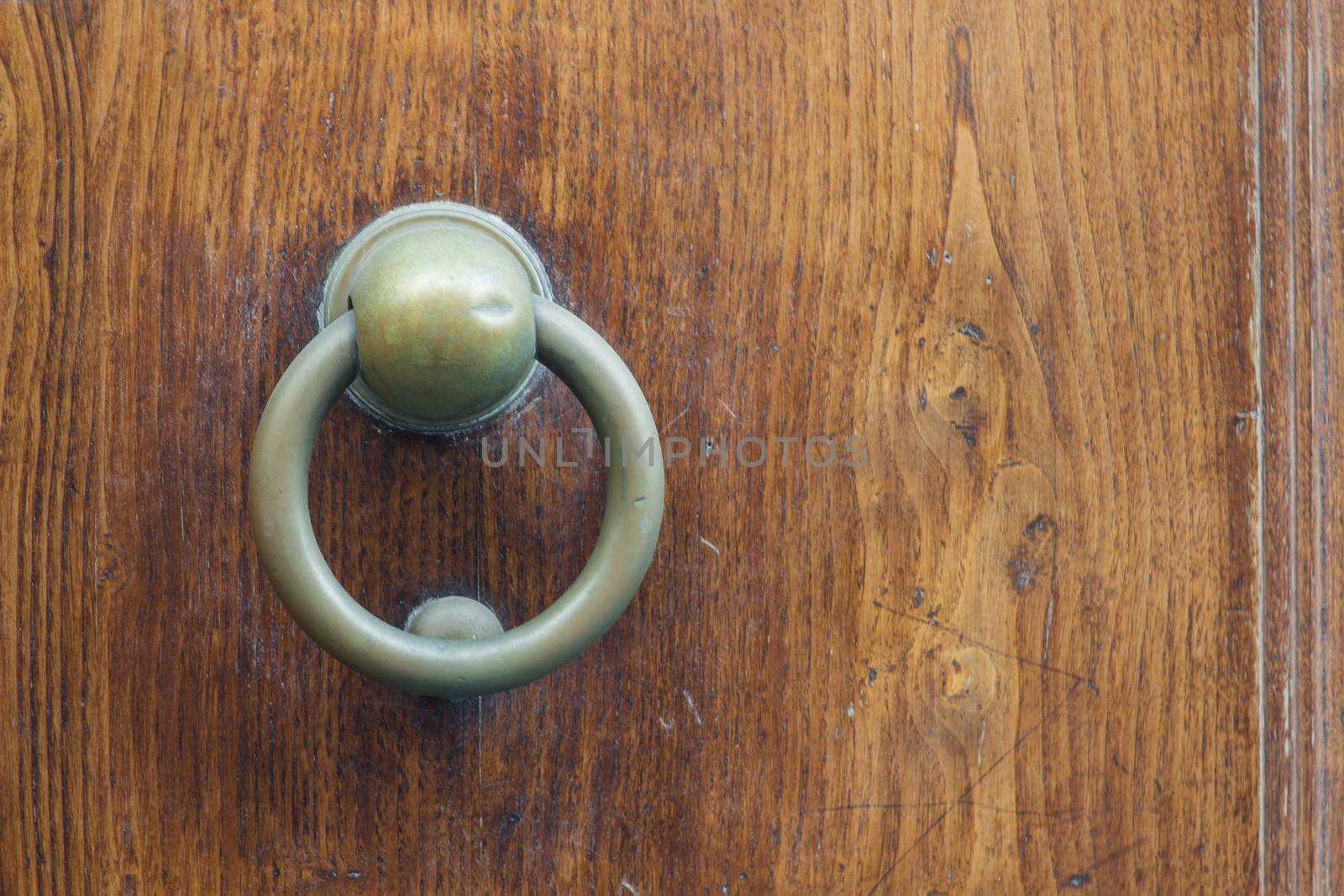 Close up of rustic old door in Sicily, Acireale, Catania